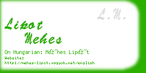 lipot mehes business card